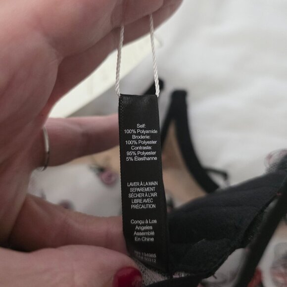 For Love & Lemons Black Floral Lace Corset Top Women’s M NWT - Picture 11 of 12